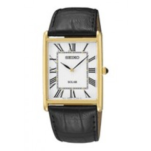 Horlogeband Seiko V115-0BC0 / SUP880P1 Leder Zwart 23mm